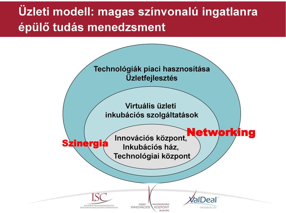 hasznosítása Üzletfejlesztés Virtuális üzleti inkubációs