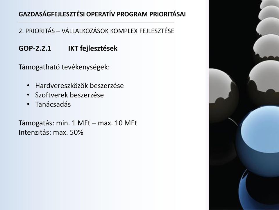 2.1 IKT fejlesztések Hardvereszközök