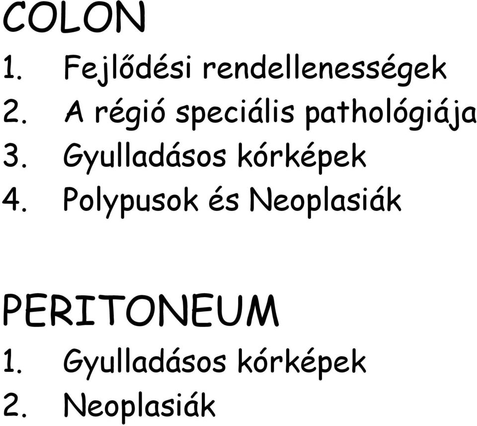 Gyulladásos kórképek 4.