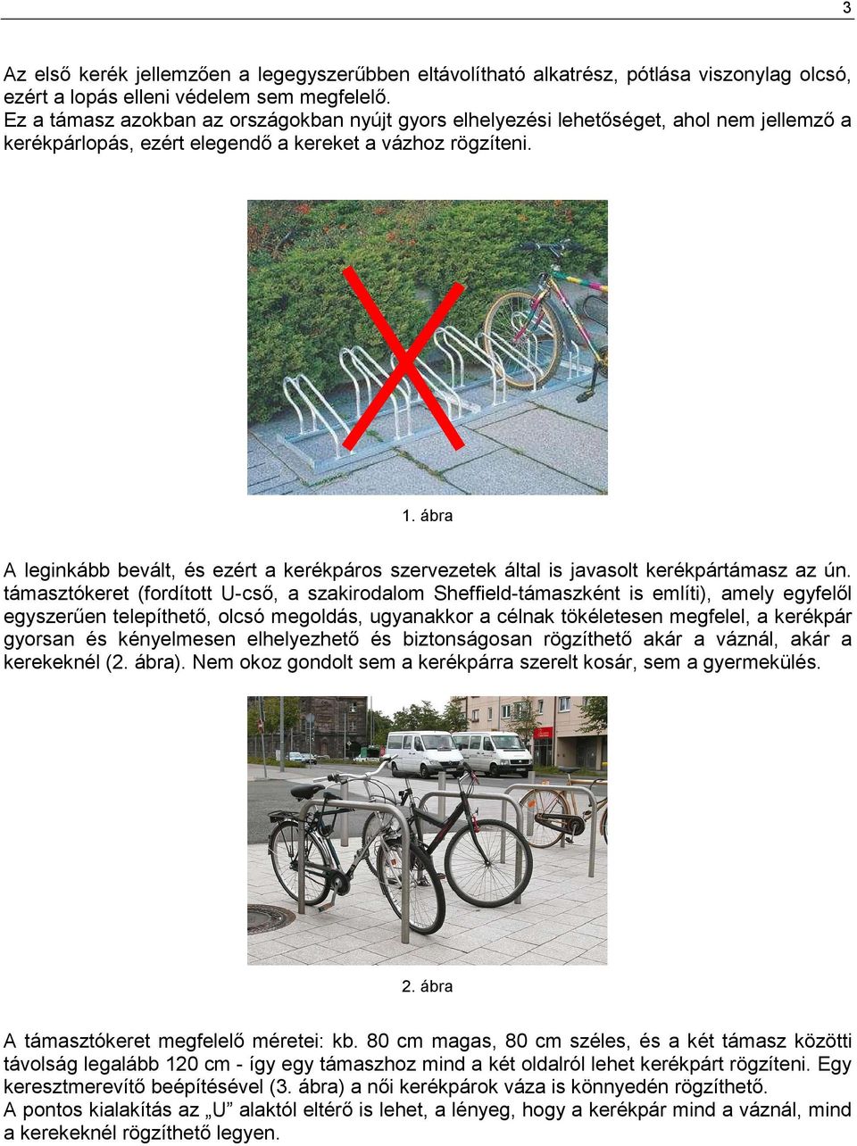 Kerékpárparkolók kialakítása és elhelyezése - PDF Free Download