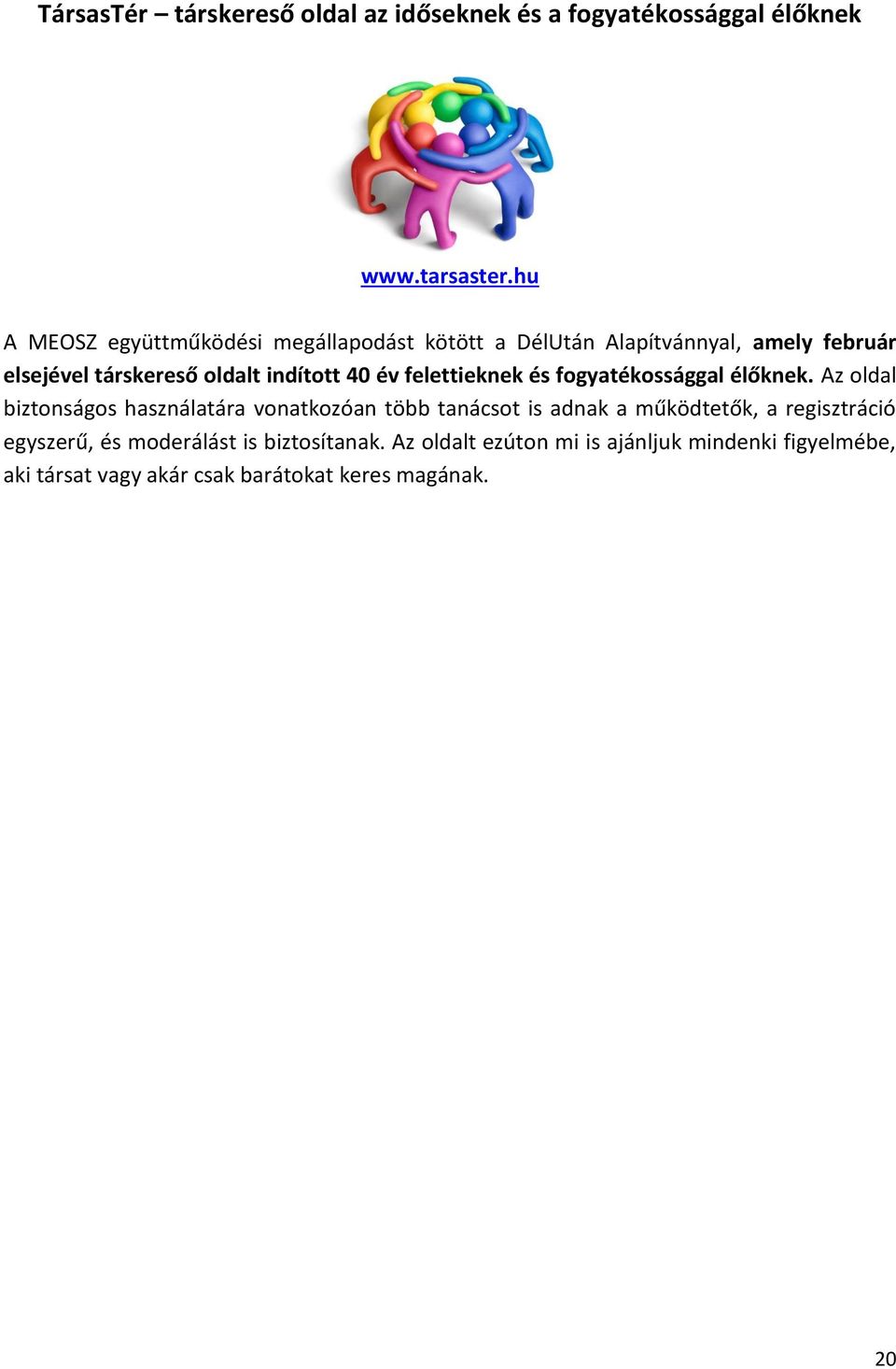 egy társkereső webhely felépítése