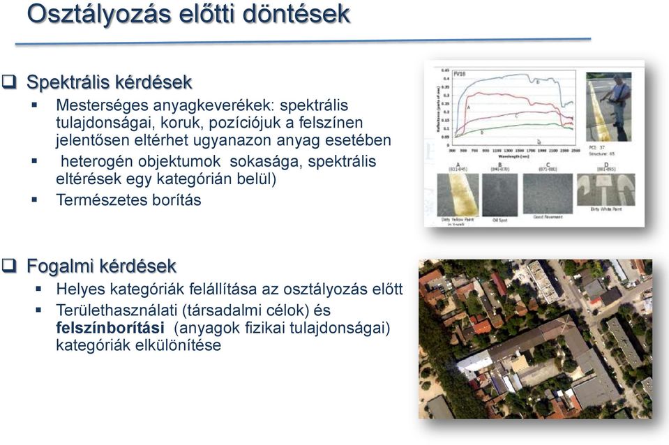 eltérések egy kategórián belül) Természetes borítás Fogalmi kérdések Helyes kategóriák felállítása az