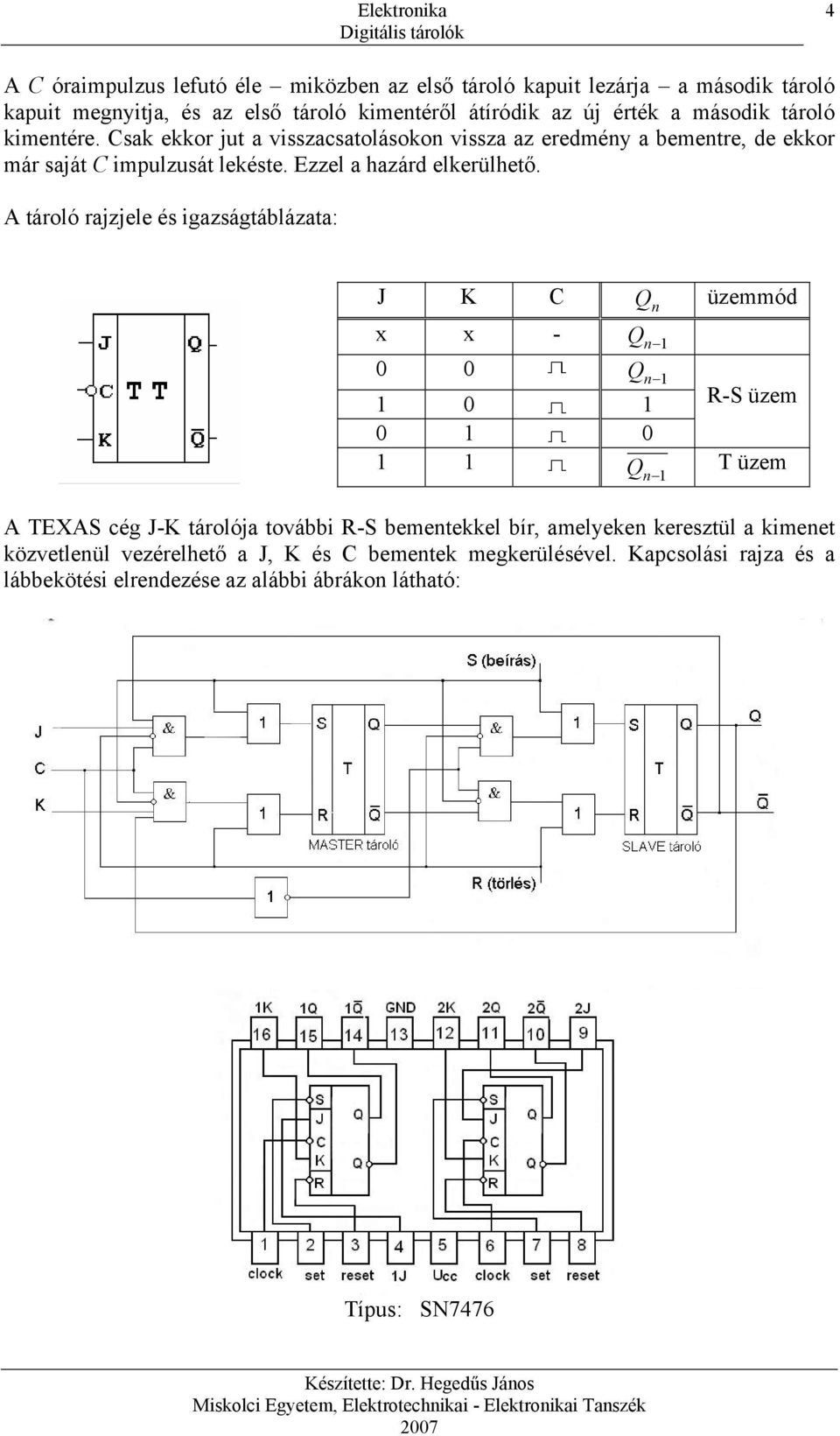 10. Digitális tároló áramkörök - PDF Ingyenes letöltés
