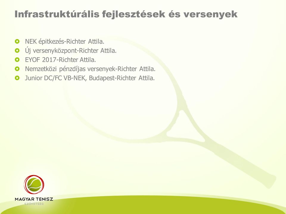 Új versenyközpont-richter Attila.