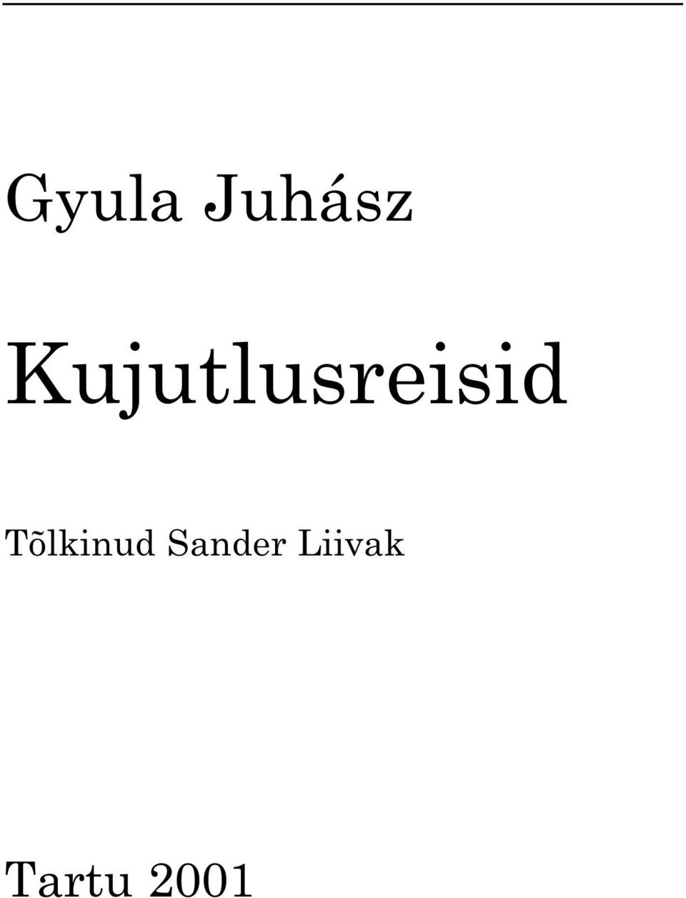 Tõlkinud Sander