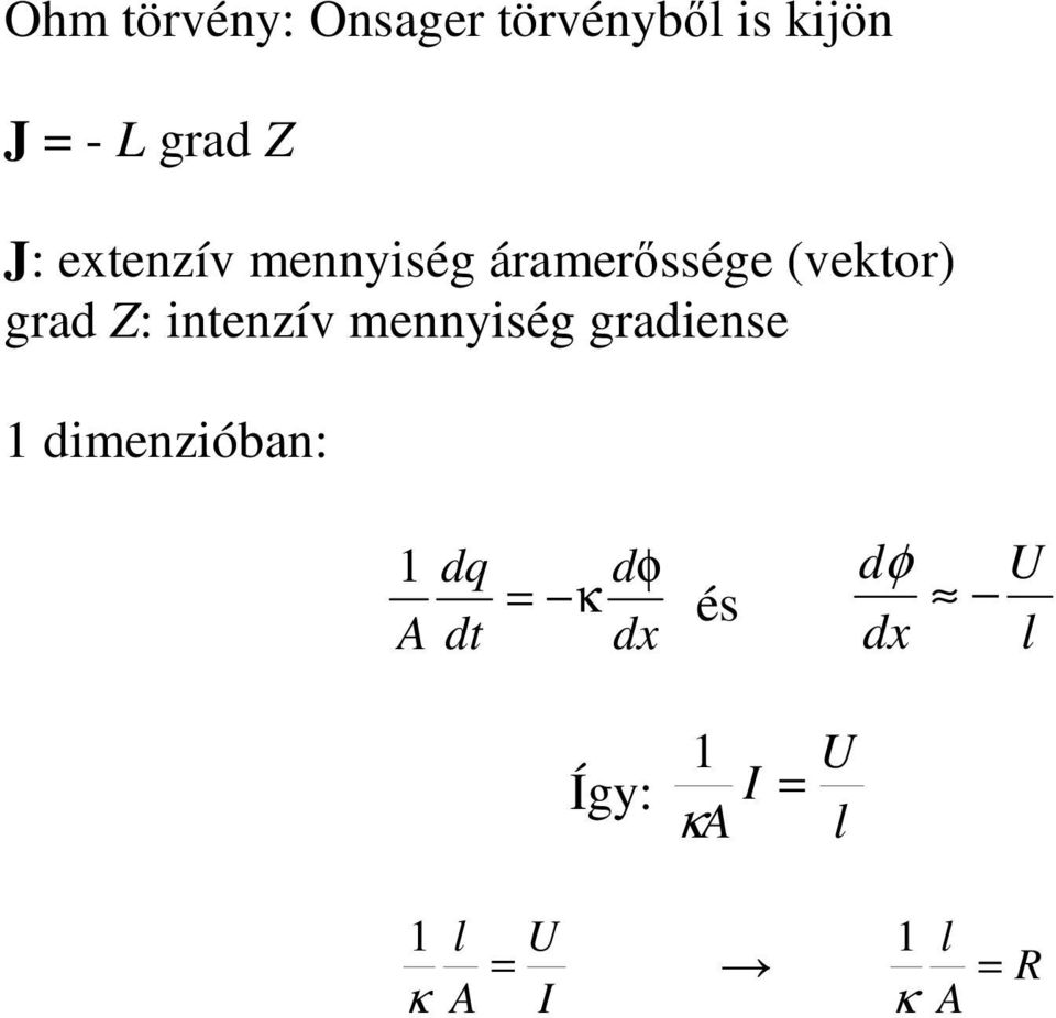 grad Z: intenzív mennyiség gradiense dimenzióban: