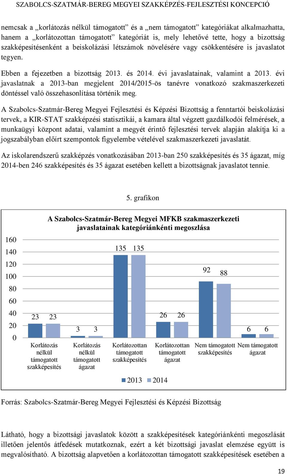 évi javaslatnak a 2013-ban megjelent 2014/2015-ös tanévre vonatkozó szakmaszerkezeti döntéssel való összehasonlítása történik meg.