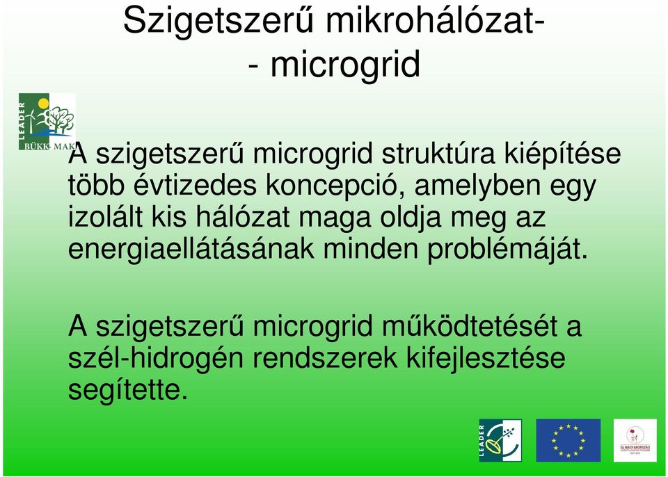 maga oldja meg az energiaellátásának minden problémáját.