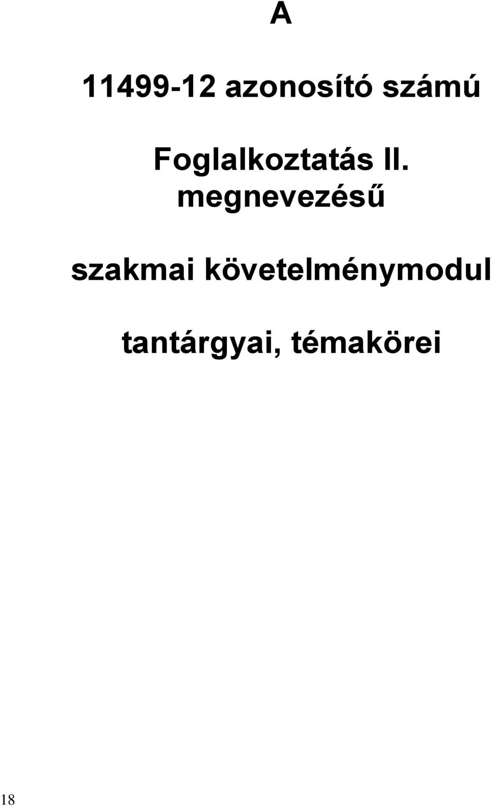 megnevezésű szakmai