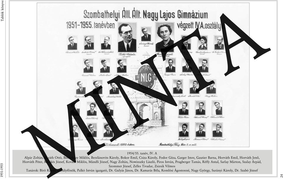 Emil, Horváth Jenõ, Horváth Péter, Kecskés József, Kovács Miklós, Mándli József, Nagy Zoltán, Nowinszky László, Piros István, Prugberger Tamás,