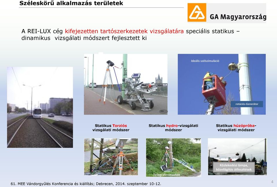 módszer Statikus hydr-vizsgálati módszer Statikus húzópróbavizsgálati módszer 61.