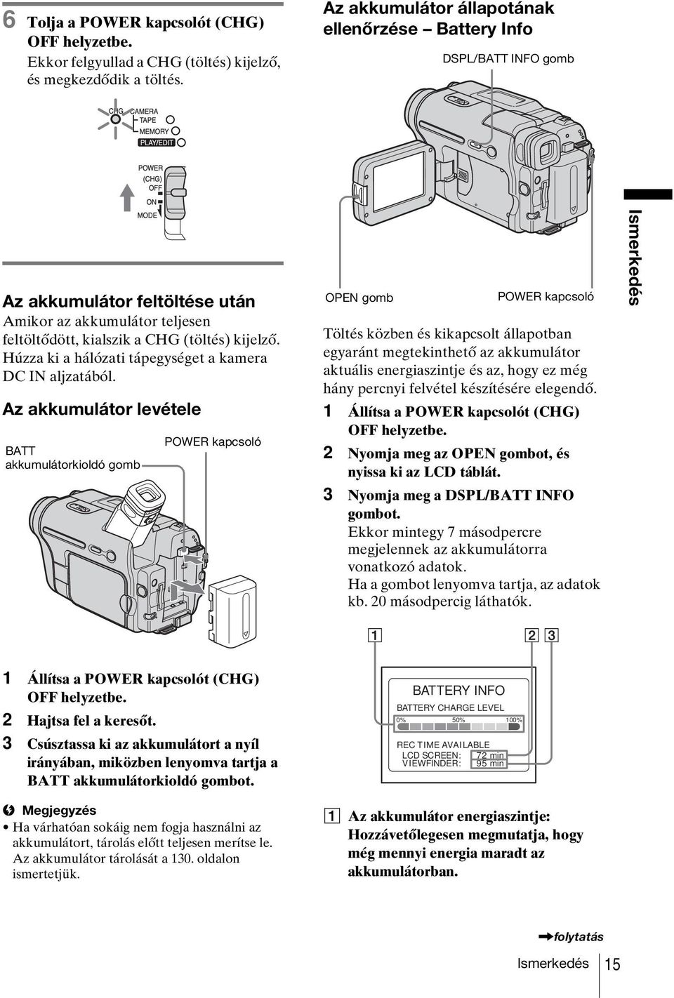 Húzza ki a hálózati tápegységet a kamera DC IN aljzatából.