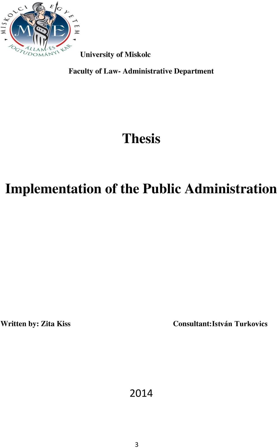 Implementation of the Public