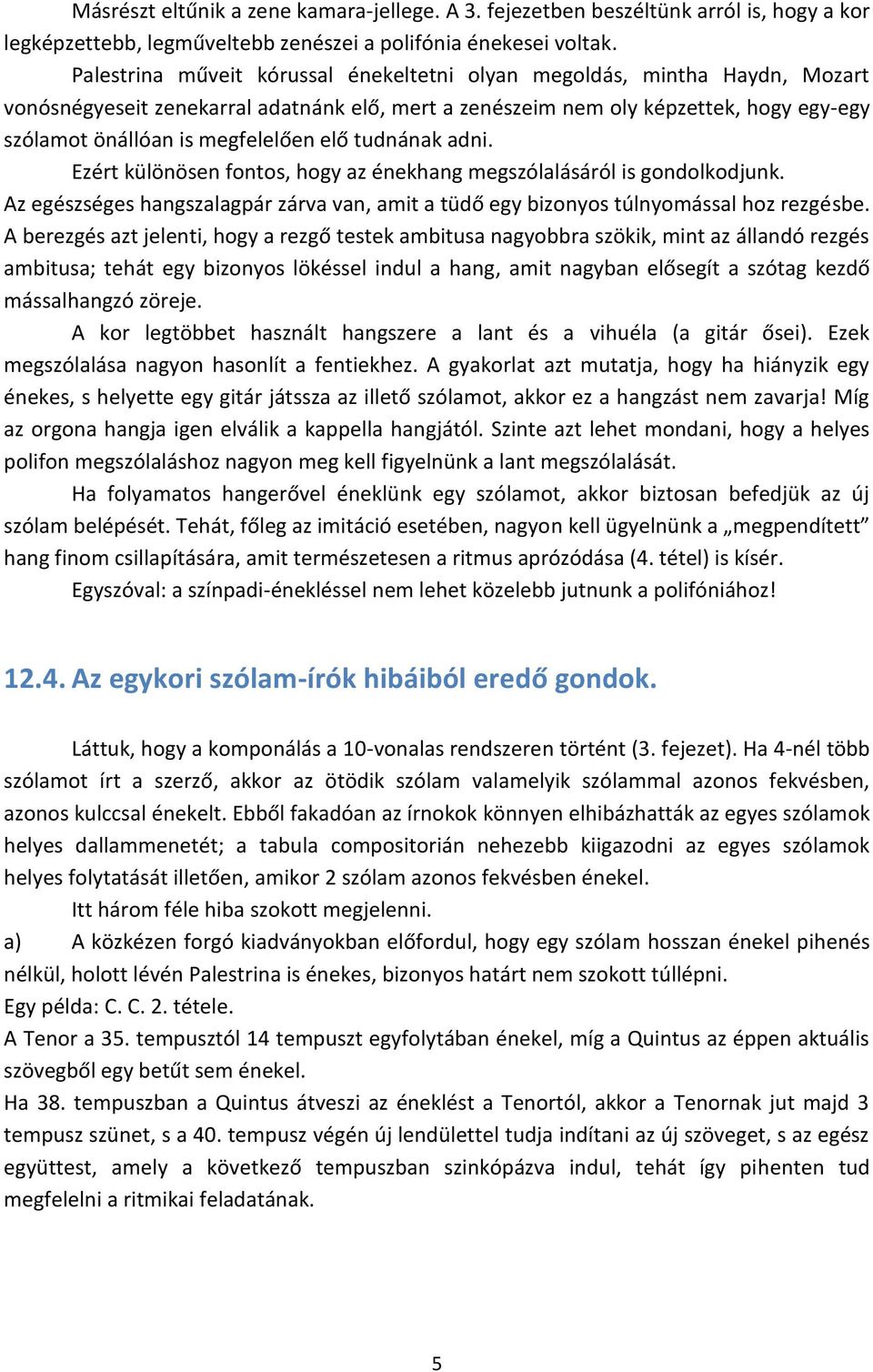 G. P. da Palestrina Stílusa - PDF Ingyenes letöltés