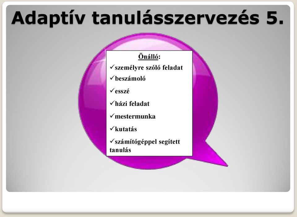 beszámoló esszé házi feladat