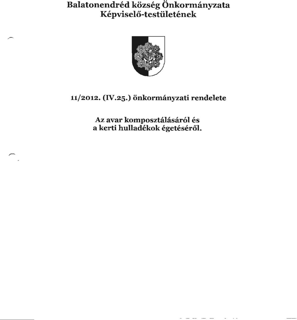 ) önkormányzati rendelete Az avar