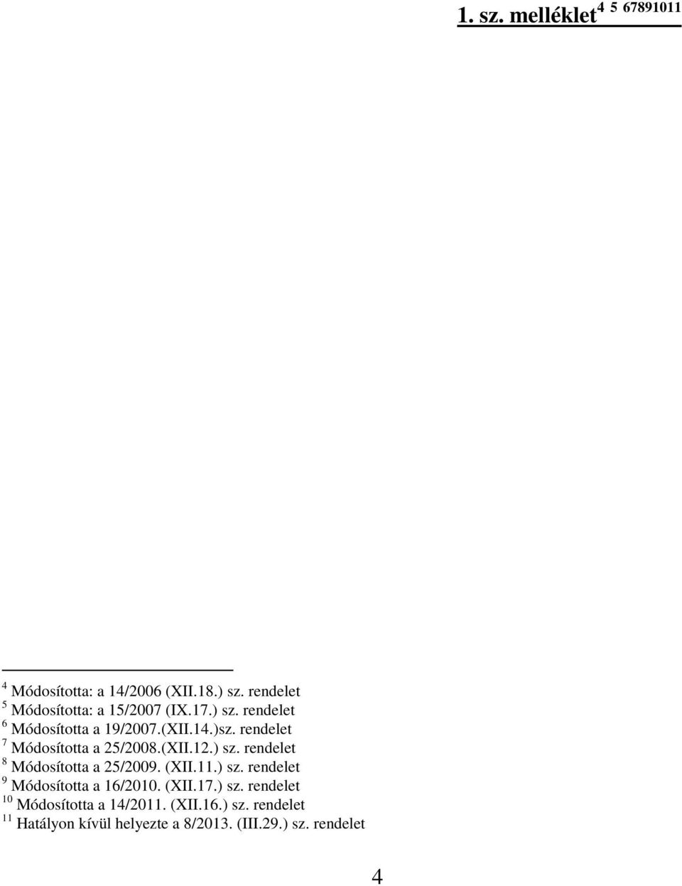rendelet 7 Módosította a 25/2008.(XII.12.) sz. rendelet 8 Módosította a 25/2009. (XII.11.) sz. rendelet 9 Módosította a 16/2010.