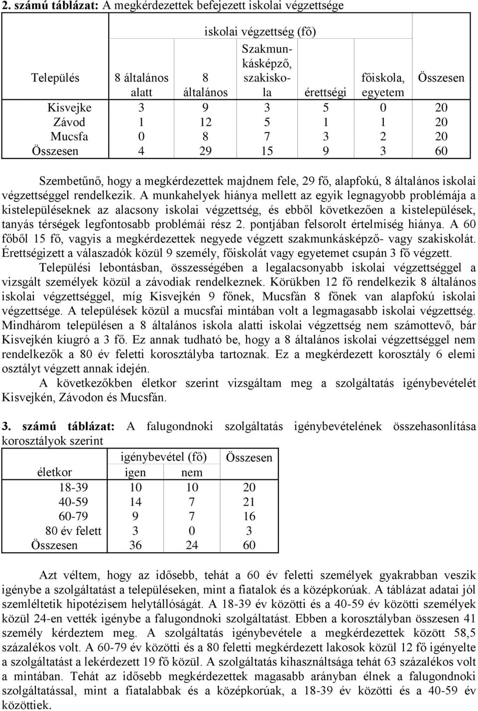 A munkahelyek hiánya mellett az egyik legnagyobb problémája a kistelepüléseknek az alacsony iskolai végzettség, és ebből következően a kistelepülések, tanyás térségek legfontosabb problémái rész 2.