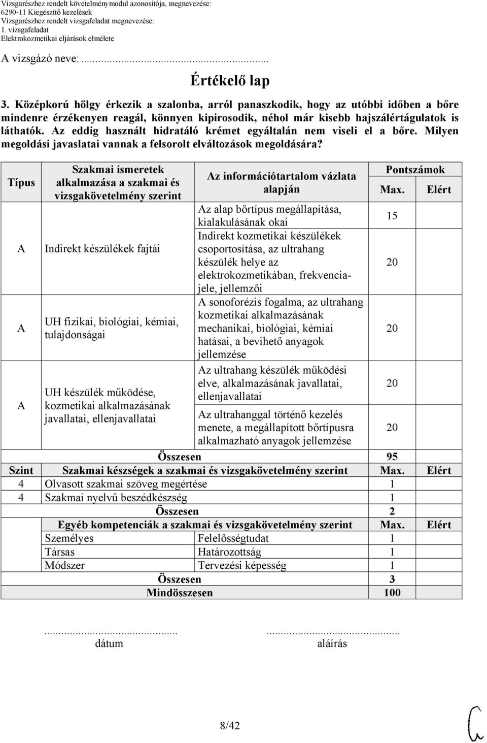 z eddig használt hidratáló krémet egyáltalán nem viseli el a bőre. Milyen megoldási javaslatai vannak a felsorolt elváltozások megoldására?