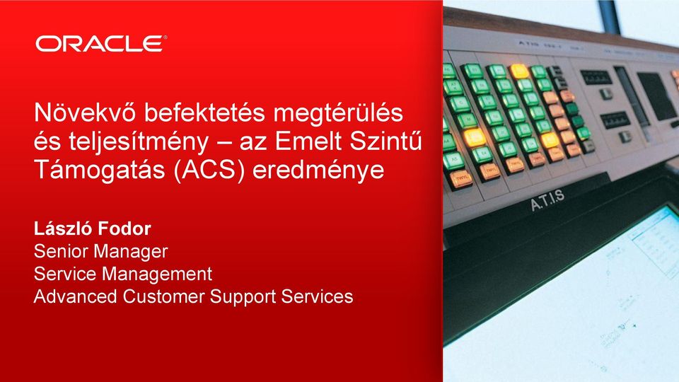 (ACS) eredménye László Fodor Senior