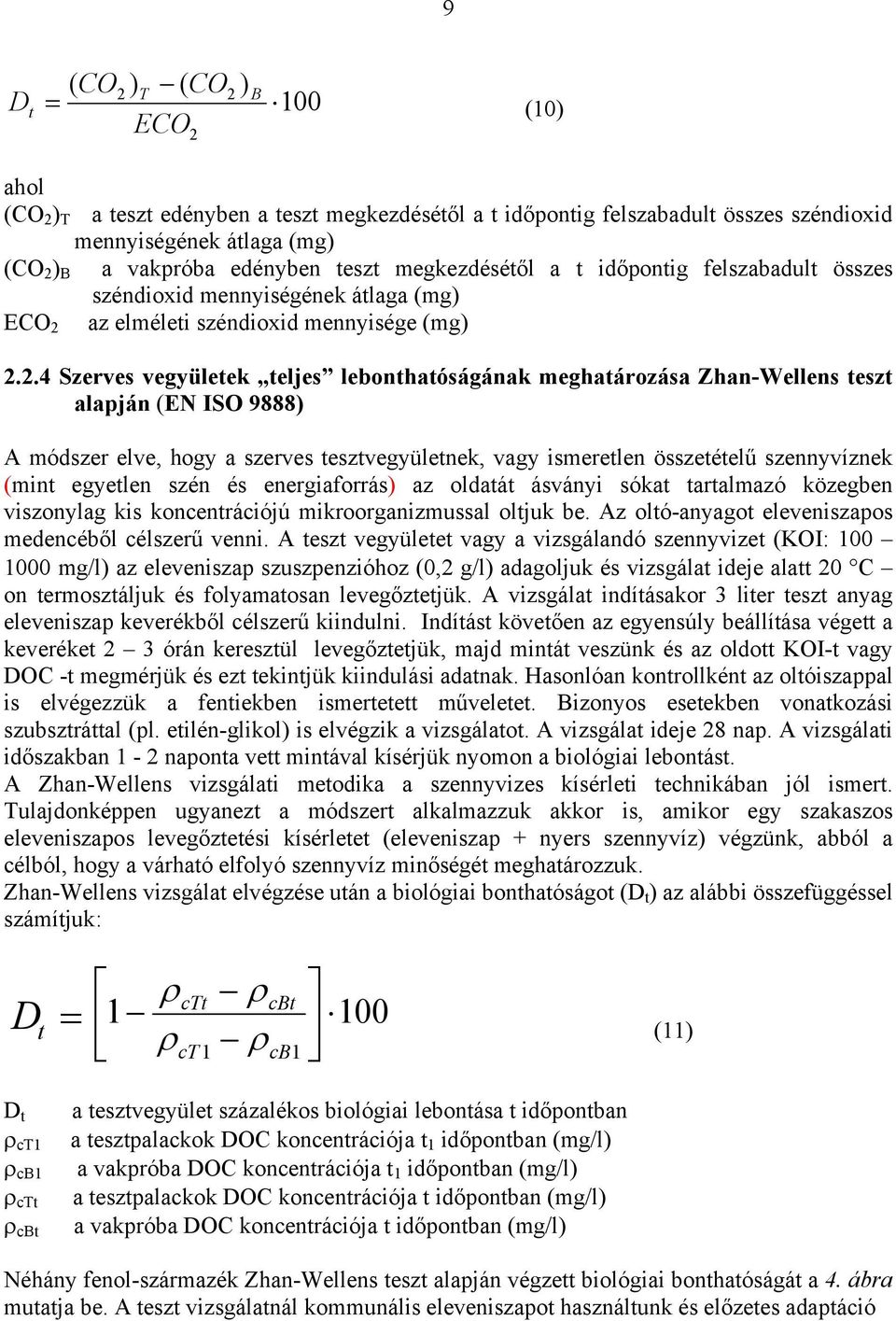 az elméleti széndioxid mennyisége (mg) 2.