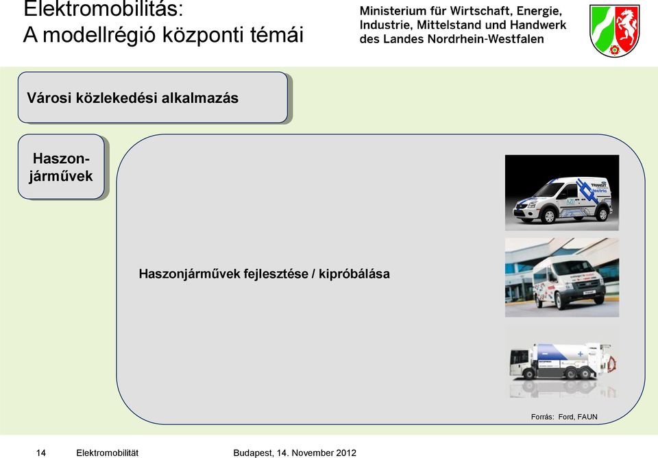 Haszonjárművek fejlesztése / kipróbálása Forrás: