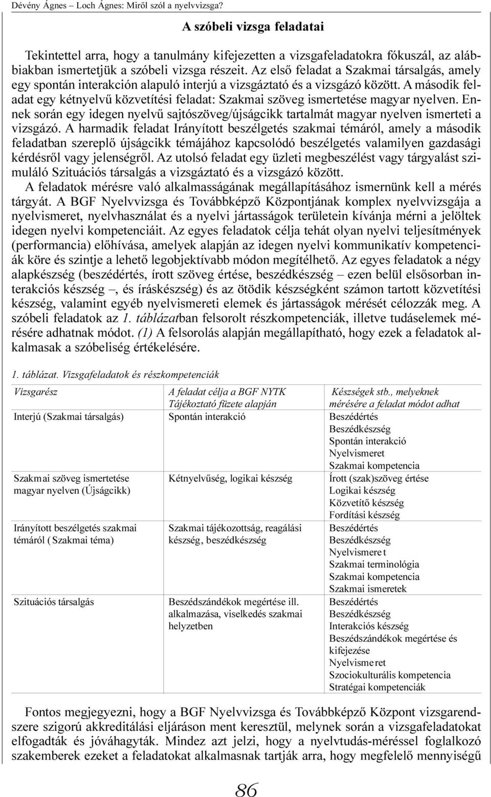 A második feladat egy kétnyelvû közvetítési feladat: Szakmai szöveg ismertetése magyar nyelven. Ennek során egy idegen nyelvû sajtószöveg/újságcikk tartalmát magyar nyelven ismerteti a vizsgázó.