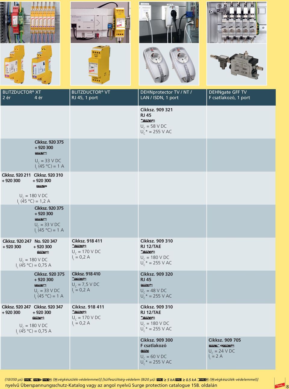 909 320 J 45 = 48 V DC Cikksz. 920 247 Cikksz. 920 347 L (45 C) = 0,75 A Cikksz. 918 411 = 170 V DC Cikksz. 909 310 J 12/AE Cikksz. 909 300 F cstlkozó B = 60 V DC Cikksz.