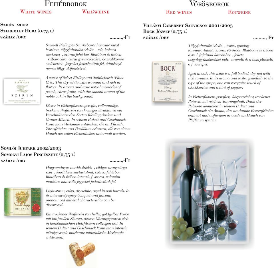 This dry white wine is round and rich in flavors. Its aroma and taste reveal memories of peach, citrus fruits, with the smooth aroma of the noble oak in the background.