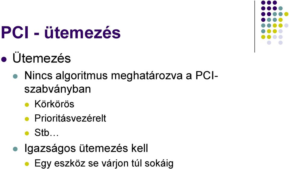 PCIszabványban Körkörös