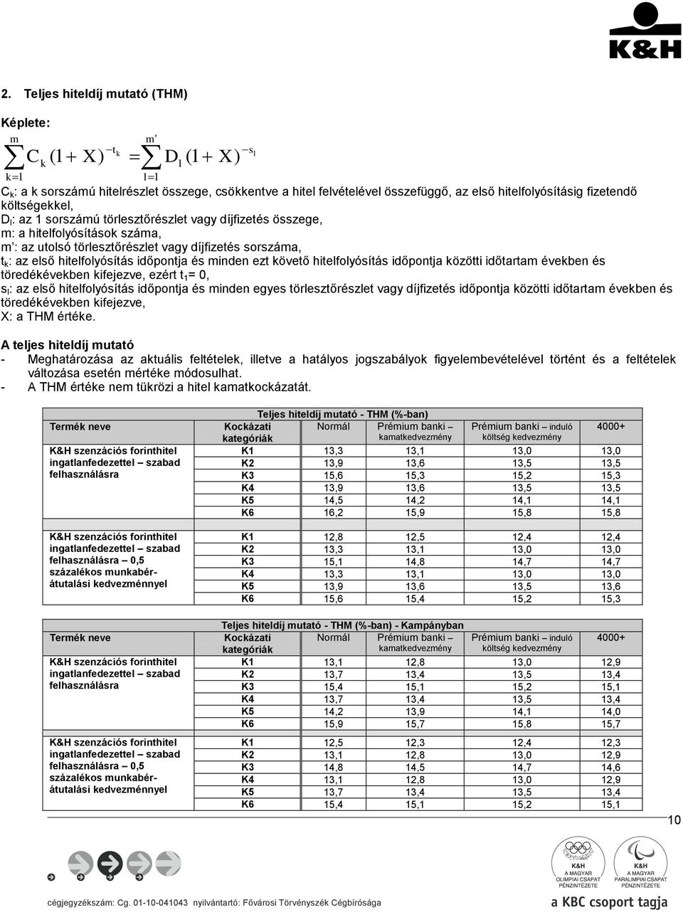 hitelfolyósítás időpontja és minden ezt követő hitelfolyósítás időpontja közötti időtartam években és töredékévekben kifejezve, ezért t 1 = 0, s l : az első hitelfolyósítás időpontja és minden egyes