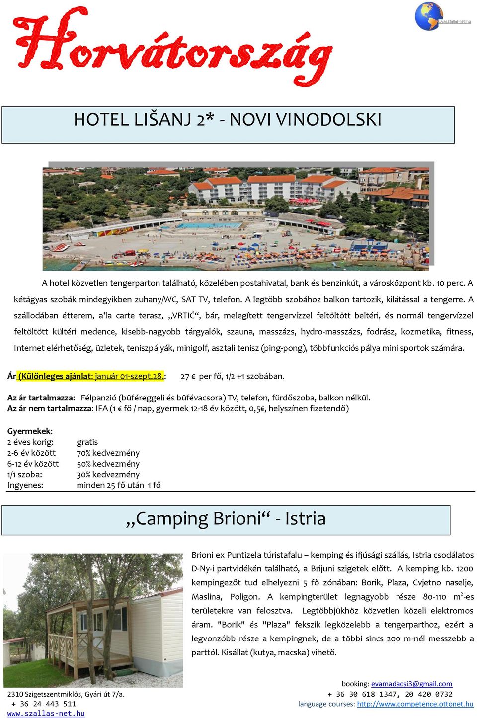 Horvátország HOTEL LIŠANJ 2* - NOVI VINODOLSKI - PDF Free Download