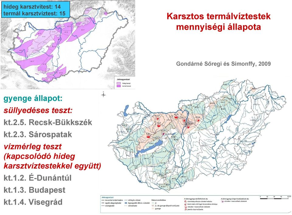 süllyedéses teszt: kt.2.5. Recsk-Bükkszék kt.2.3.