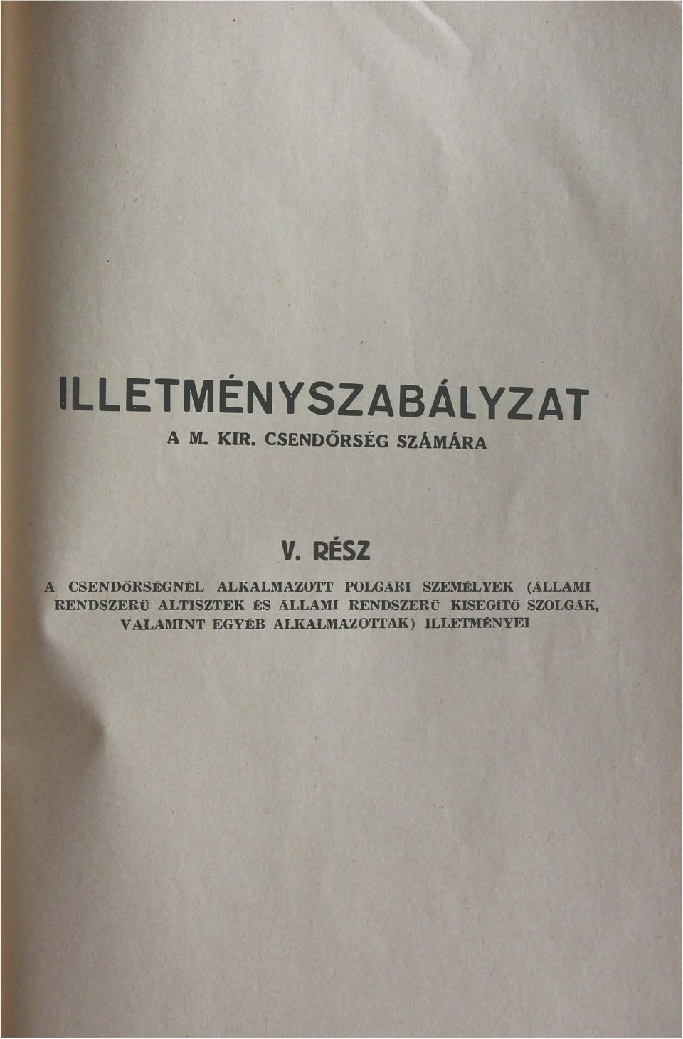 (ALLAM RENDSZERű ALTSZTEK ÉS ÁLLAM RENDSZERű