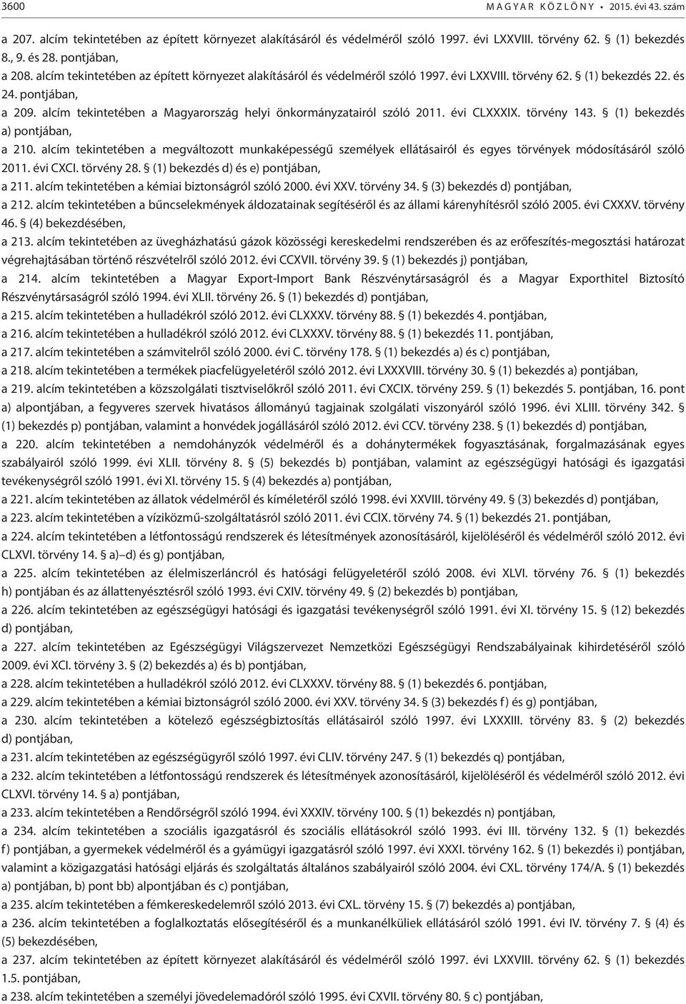 alcím tekintetében a Magyarország helyi önkormányzatairól szóló 2011. évi CLXXXIX. törvény 143. (1) bekezdés a) pontjában, a 210.