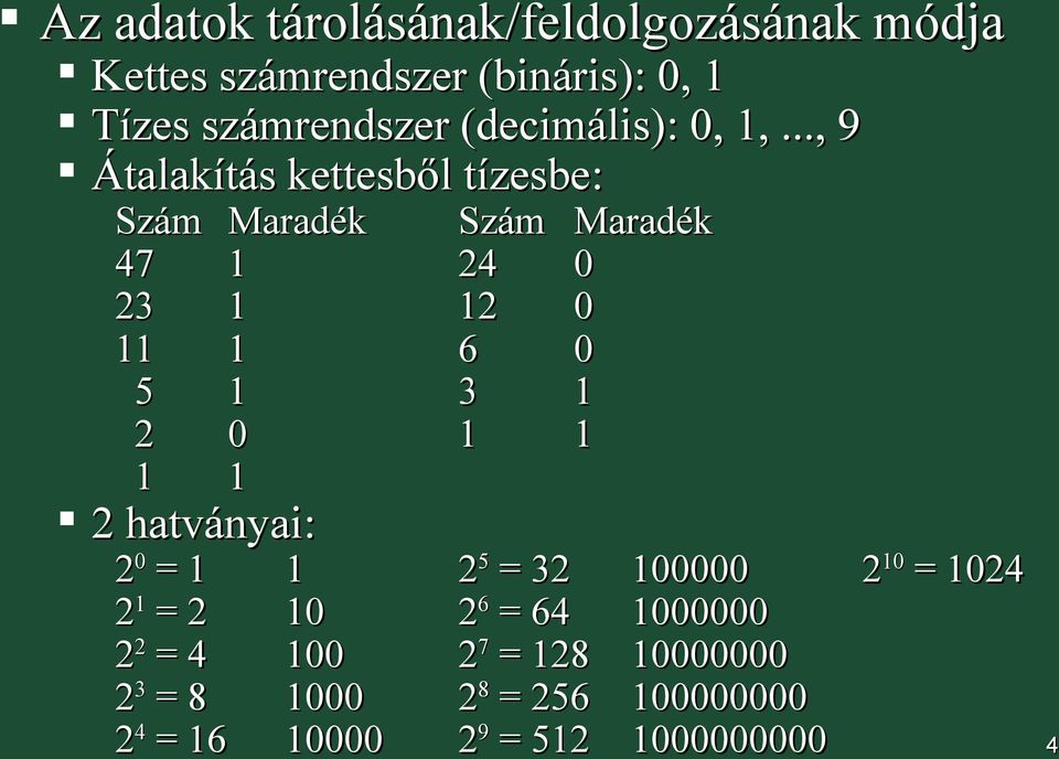 bináris számrendszer PDF | PDFprof.com