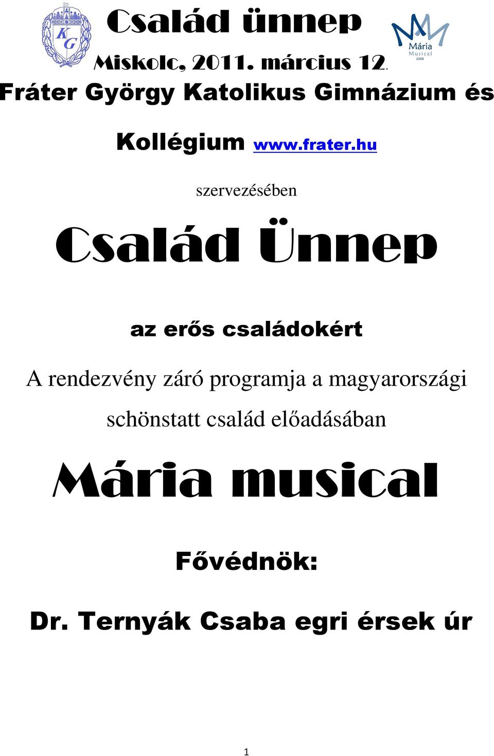 rendezvény záró programja a magyarországi schönstatt család