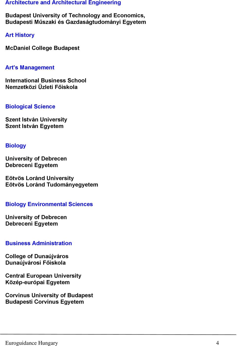 Nemzetközi Üzleti Főiskola Biological Science Biology Biology Environmental Sciences Business Administration