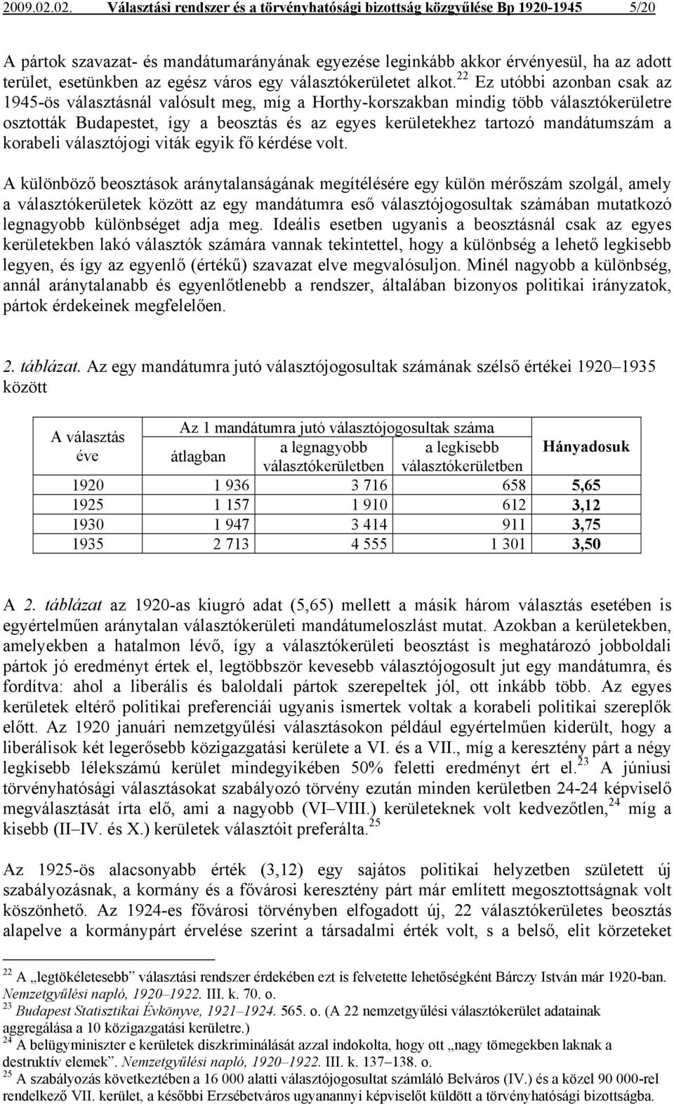 egész város egy választókerületet alkot.
