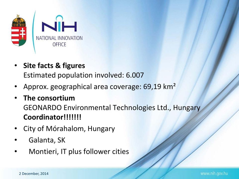 Environmental Technologies Ltd., Hungary Coordinator!
