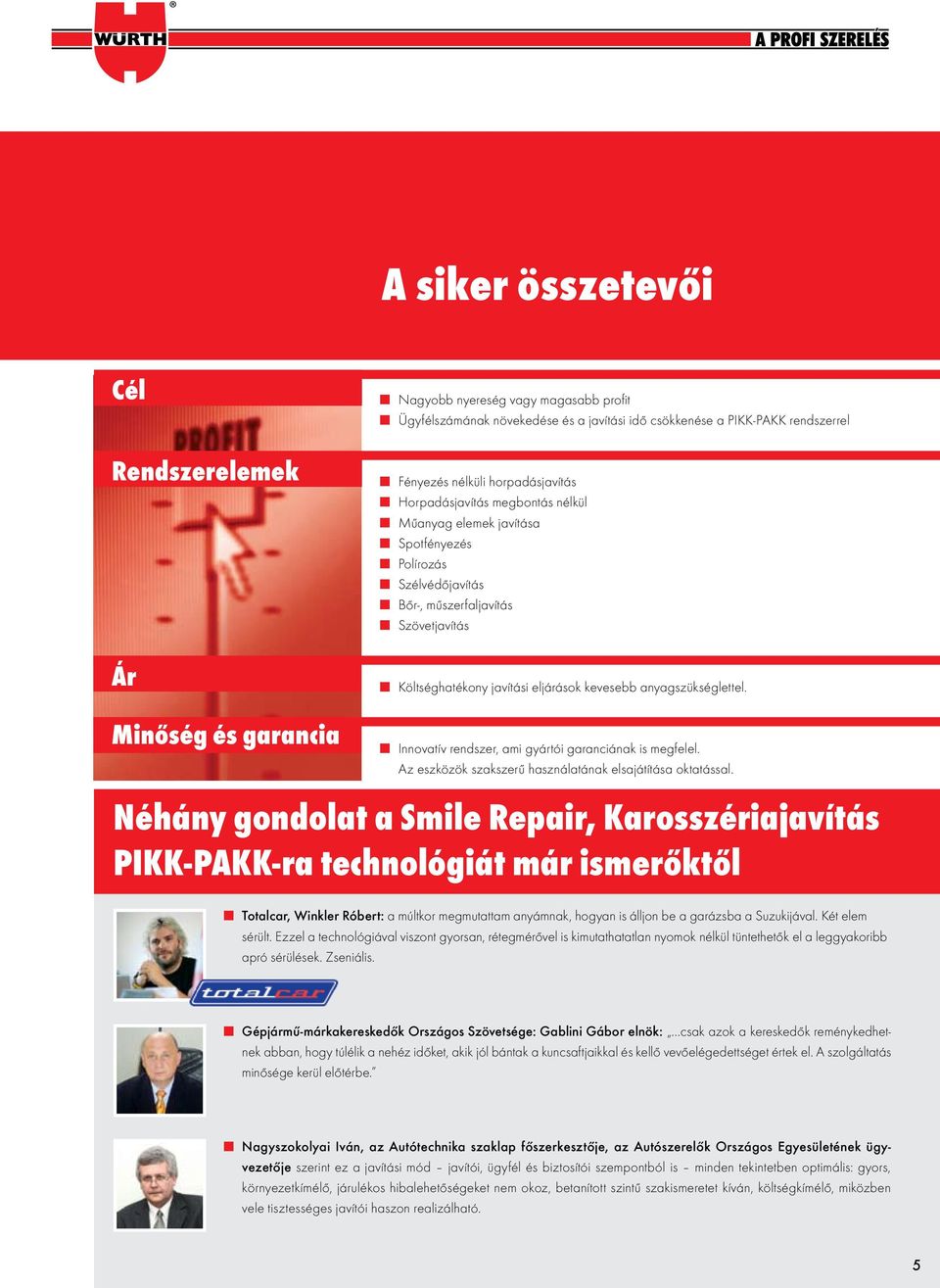 Minőség és garancia Innovatív rendszer, ami gyártói garanciának is megfelel. Az eszközök szakszerű használatának elsajátítása oktatással.