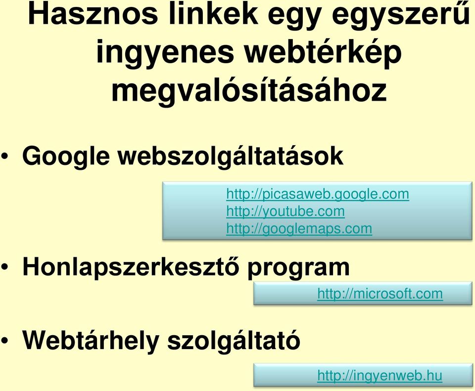 program Webtárhely szolgáltató http://picasaweb.google.