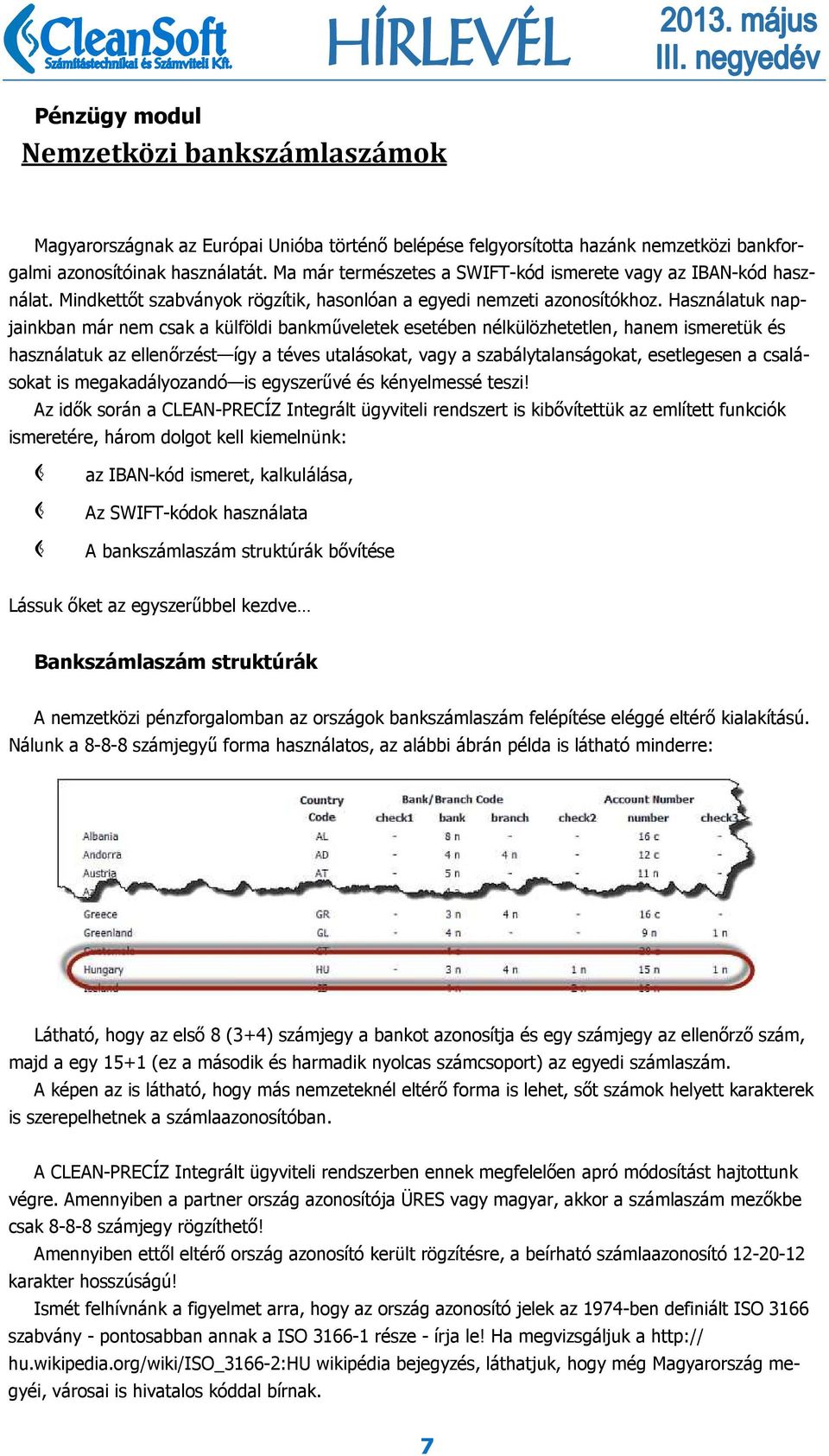 Használatuk napjainkban már nem csak a külföldi bankműveletek esetében nélkülözhetetlen, hanem ismeretük és használatuk az ellenőrzést így a téves utalásokat, vagy a szabálytalanságokat, esetlegesen