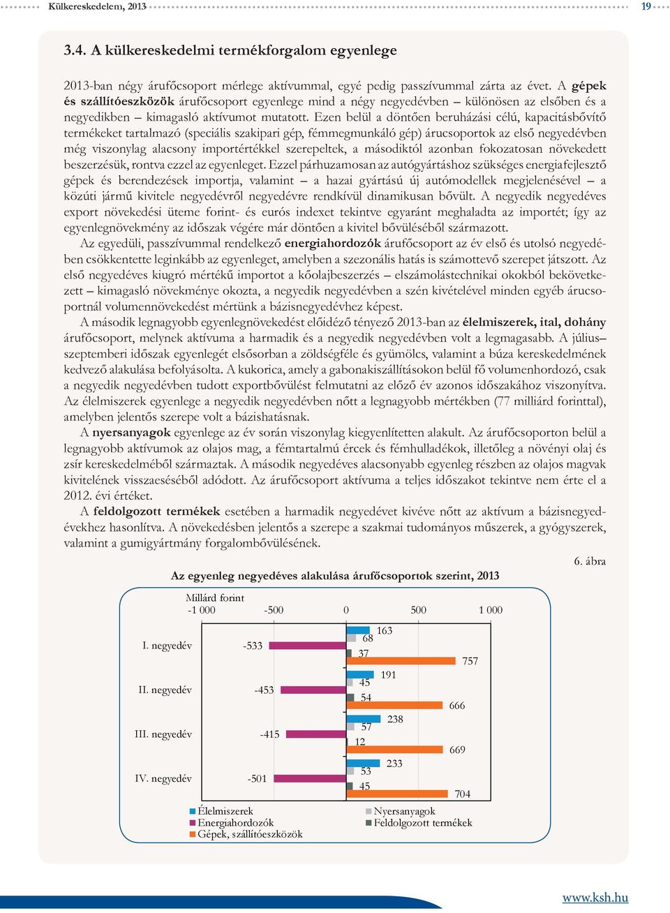 Ezen belül a döntően beruházási célú, kapacitásbővítő termékeket tartalmazó (speciális szakipari gép, fémmegmunkáló gép) árucsoportok az első negyedévben még viszonylag alacsony importértékkel