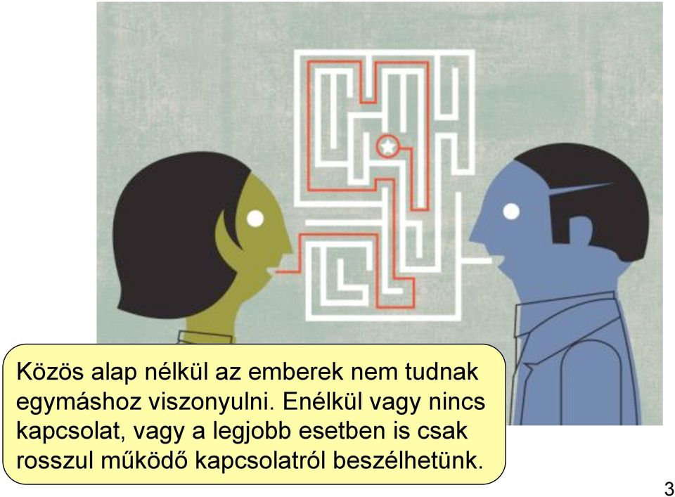 Enélkül vagy nincs kapcsolat, vagy a