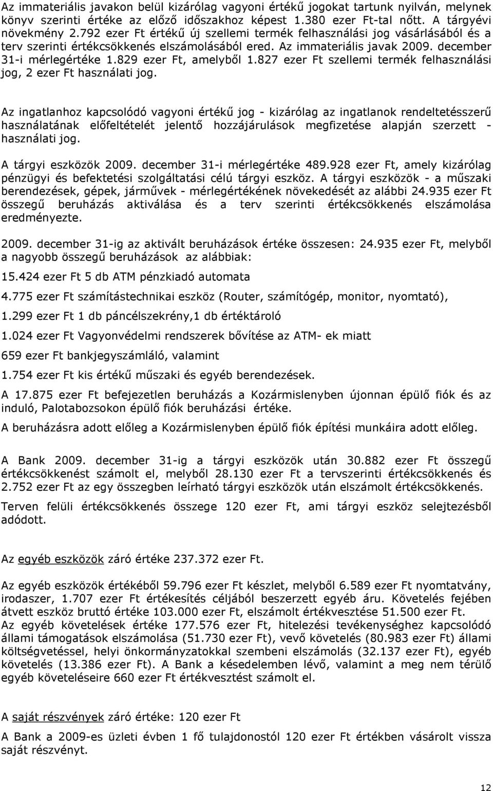 829 ezer Ft, amelybıl 1.827 ezer Ft szellemi termék felhasználási jog, 2 ezer Ft használati jog.