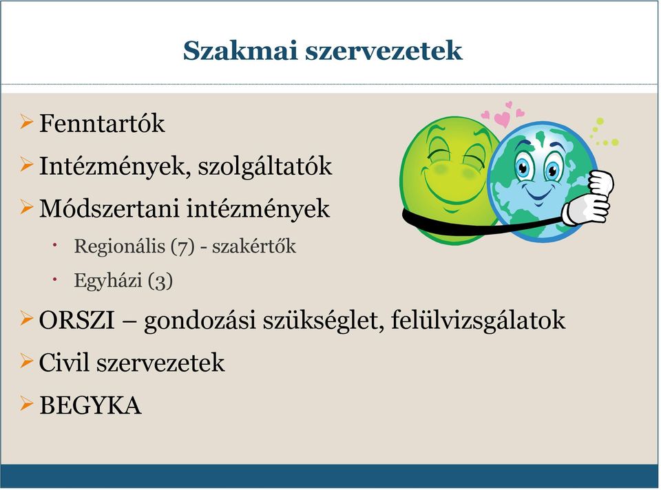 (7) - szakértők Egyházi (3) ORSZI gondozási