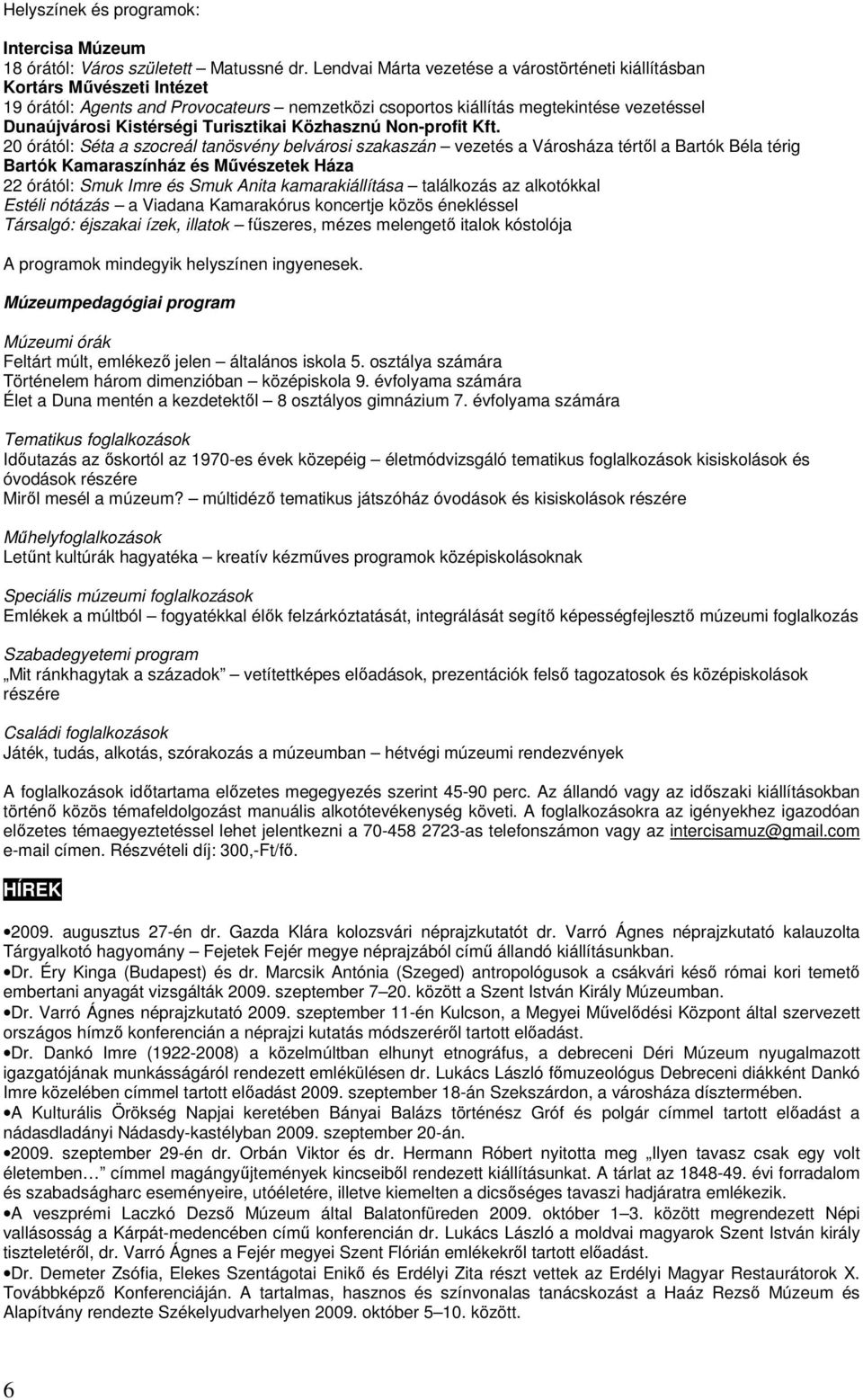 Turisztikai Közhasznú Non-profit Kft.
