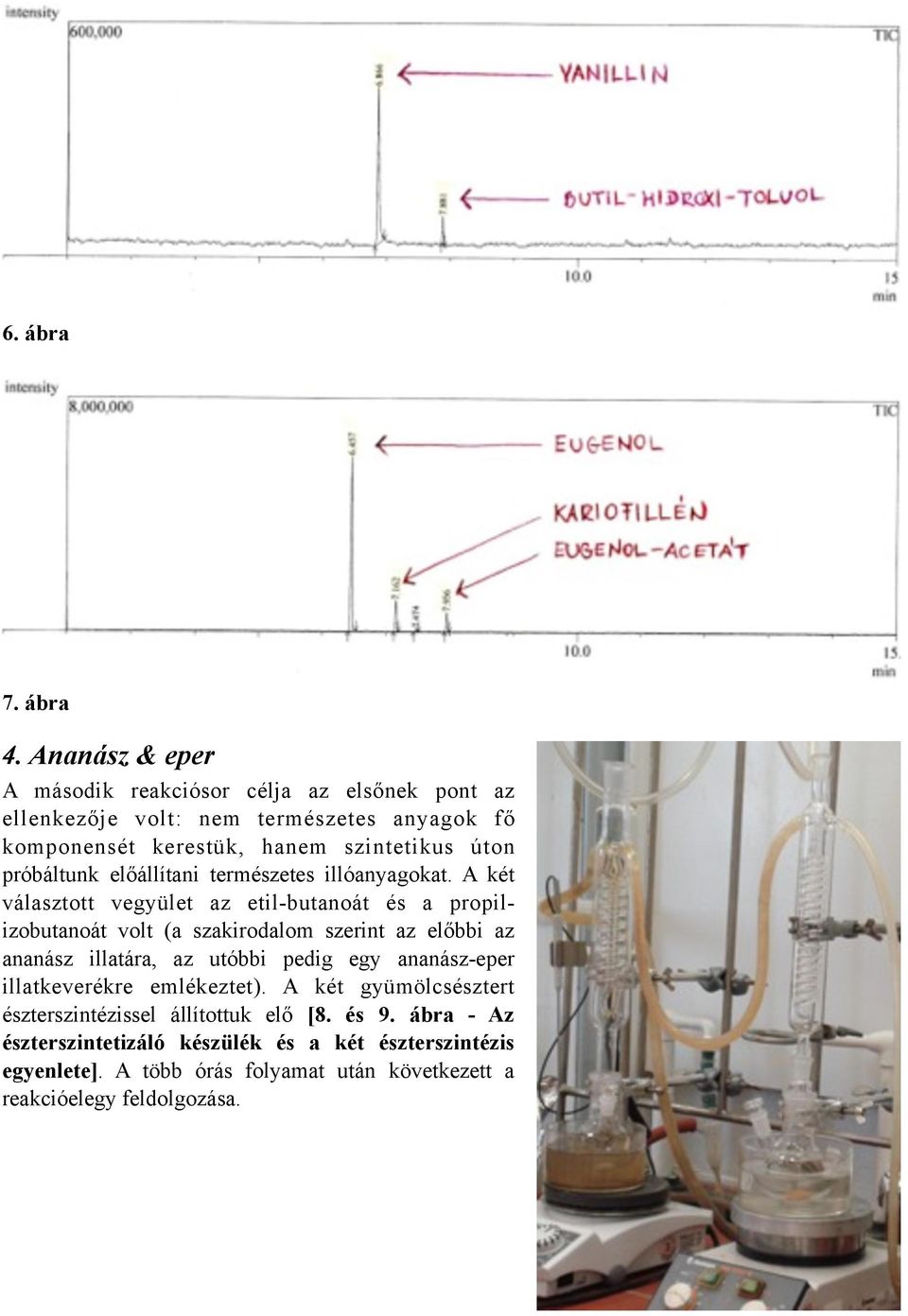 próbáltunk előállítani természetes illóanyagokat.