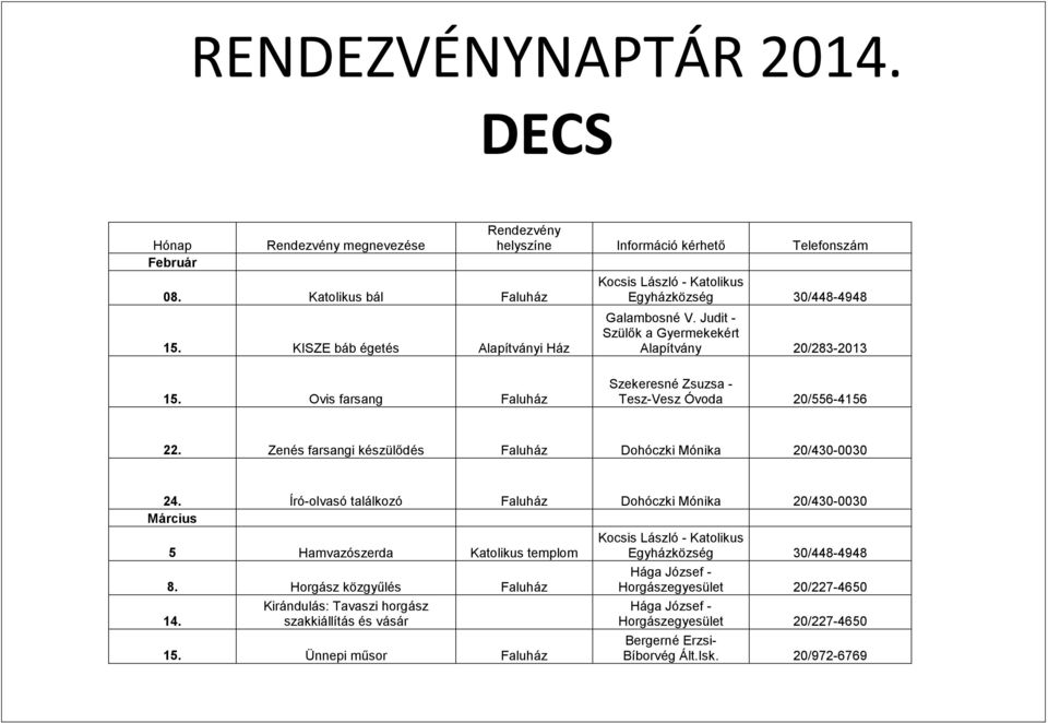 Ovis farsang 22. Zenés farsangi készülődés Dohóczki Mónika 20/430-0030 24.